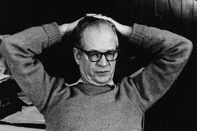 American author and psychologist B. F. Skinner (1904 - 1990) sits with his hands behind his head, February 26, 1968. (Photo by Sam Falk/New York Times Co./Getty Images)